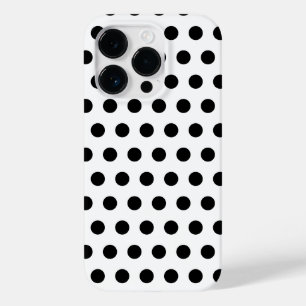 Vita iphone case Black Polka dots Välj Färg