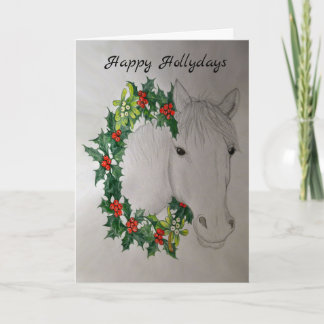 Vita julgranskorten Hälsning Card Helgkort