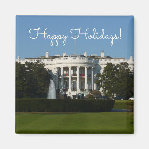 Vita julhuset för Helgdagar Washington DC Magnet