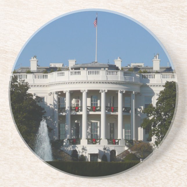 Vita julhuset för Helgdagar Washington DC Underlägg (Framsidan)