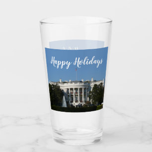 Vita julhuset glaskopp