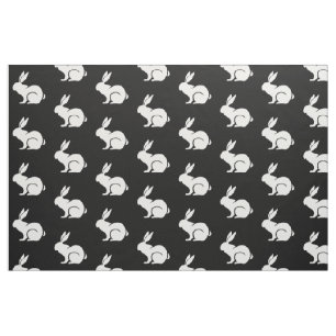 Vita kaniner Design Fabric Tyg
