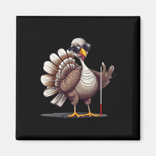 Vita käppmedvetenhet Thanksgiving kommunikationsor Magnet