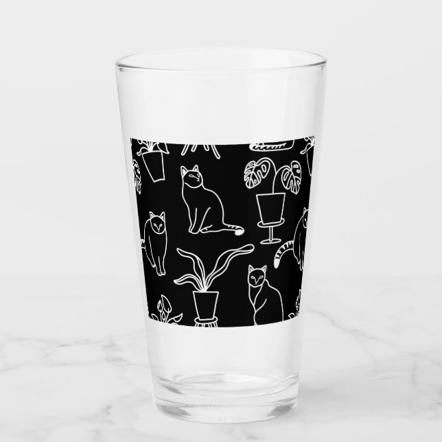 Vita katter i svart glaskopp (Framsida)