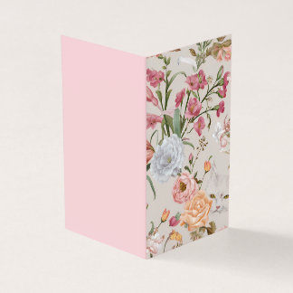 Vita katter rosa rosor blomsterflat tackkort kort