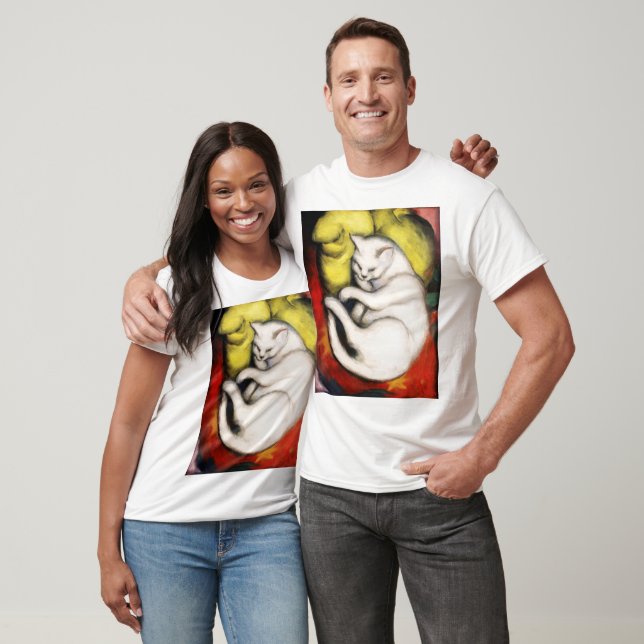Vita kattmålningen av Franz Marc T Shirt (Unisex)