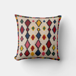 Vita Kilim Pillows med persian Geometric Charm Kudde