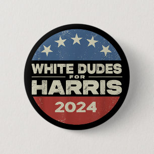 Vita killar för Harris Kamala 2024 Knapp