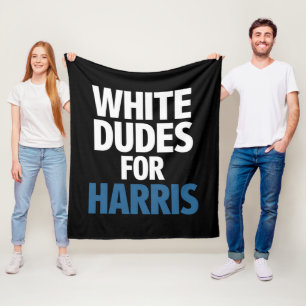 Vita killar för Harris Kamala Harris 2024 års val Fleecefilt