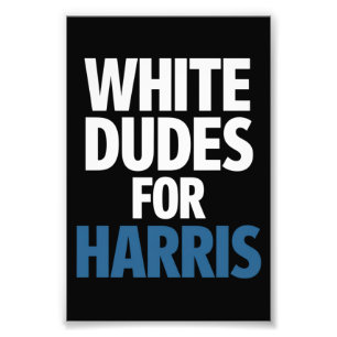 Vita killar för Harris Kamala Harris 2024 års val Fototryck