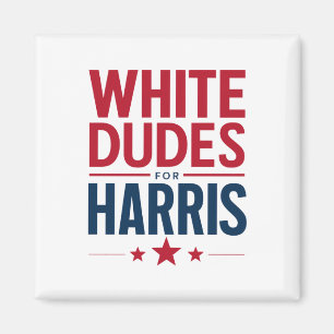 Vita killar för Harris valkampanj Kamala Harris 20 Magnet