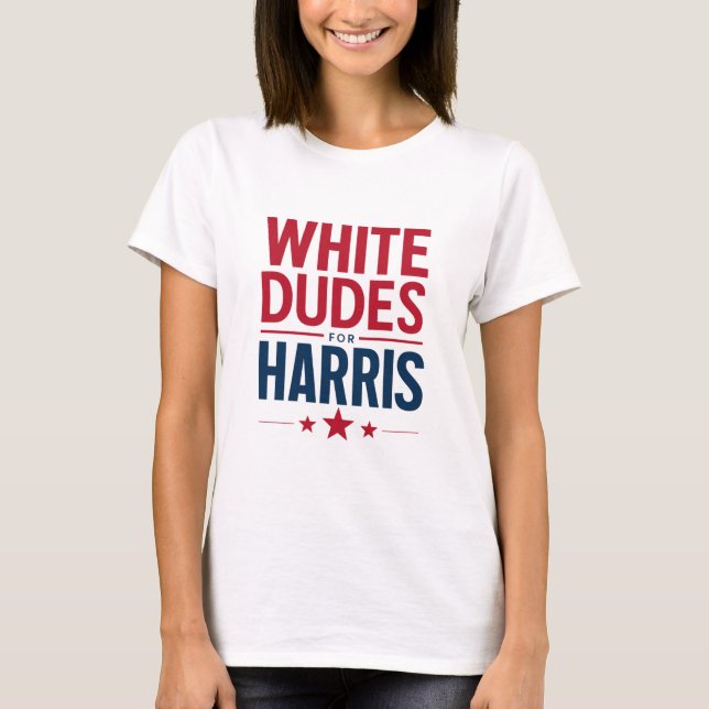 Vita killar för Harris valkampanj Kamala Harris 20 T Shirt (Framsida)