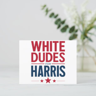 Vita killar för Harris valkampanj Kamala Harris 20 Vykort