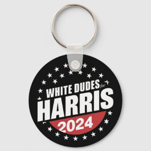 Vita killar för Kamala Harris 2024 års val Nyckelring
