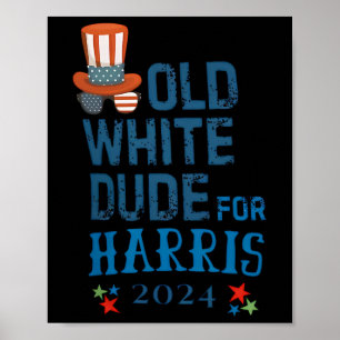 Vita killen för Kamala-harris President 2024 Poster