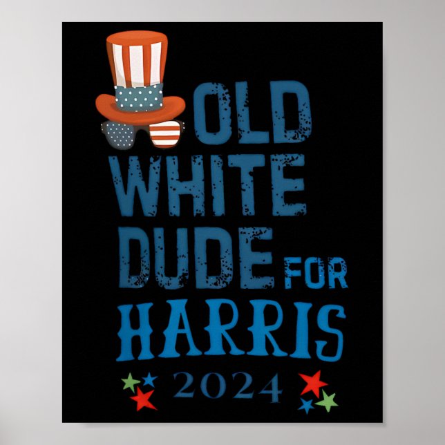 Vita killen för Kamala-harris President 2024 Poster (Framsidan)
