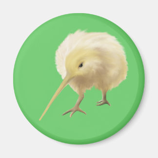 Vita kiwi-fågel Magnet