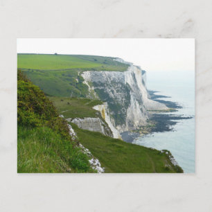 Vita klippor av Dover,England Vykort