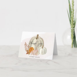 Vita knallblommor - tack för ditt kort