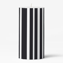 Vita konsformer Modern Chic Black White Stripe