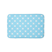 Vita kor stygn på baby blue