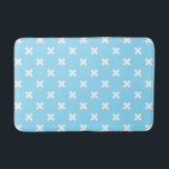 Vita kor stygn på baby blue badrumsmatta<br><div class="desc">Vita kor stygn på baby blue</div>