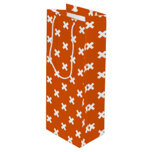 Vita kor stygn på bränd orange