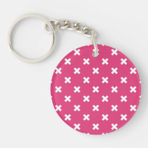 Vita kor stygn på fuchsia