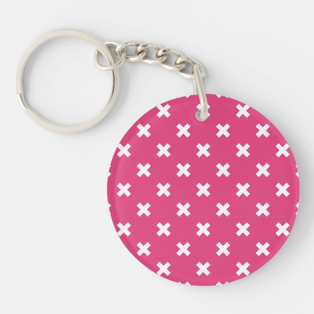 Vita kor stygn på fuchsia (Framsidan)