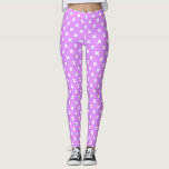 Vita kor stygn på lilac leggings<br><div class="desc">Vita kor stygn på lilac</div>