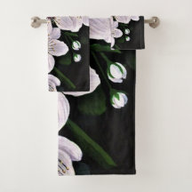 Vita körsbärsblommor i akrylat