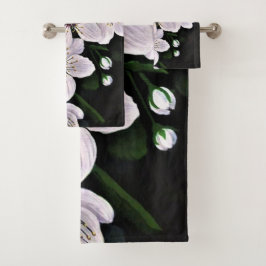 Vita körsbärsblommor i akrylat