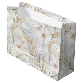 Vita krämfärgade blommor Blå fjärilar Brudshowers