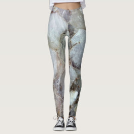 Vita kristaller av kvarts leggings