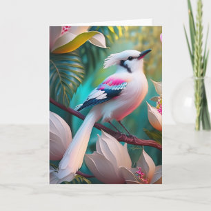 Vita, , krökta Fantasy Bird Kort