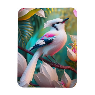 Vita, , krökta Fantasy Bird Magnet