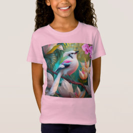Vita, , krökta Fantasy Bird T Shirt