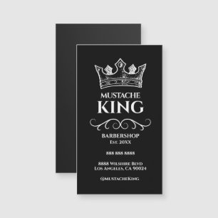 Vita Krona Kung-mustache Barbershop Magnet Card
