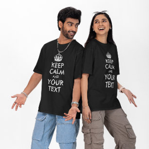 Vita Krona med Lugnen Personlig Behålla T Shirt