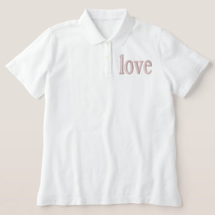 Vita kvinnopolo kärlek T-shirt