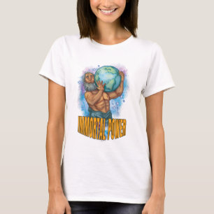 Vita kvinnor med odödlig makt t shirt