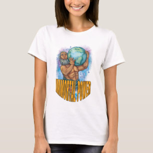 Vita kvinnor med odödlig makt t shirt