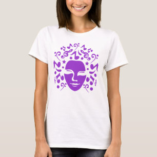 Vita kvinnors broderade sötskjorta - Geming T- Sh T Shirt