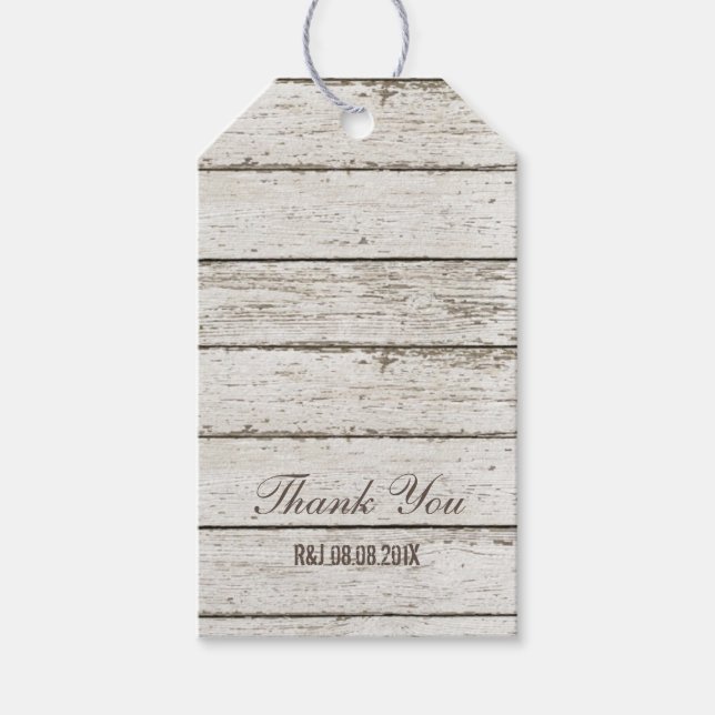 Vita ladugårdshällans bröllopsförmån för rustiska  presentetikett (Framsidan)