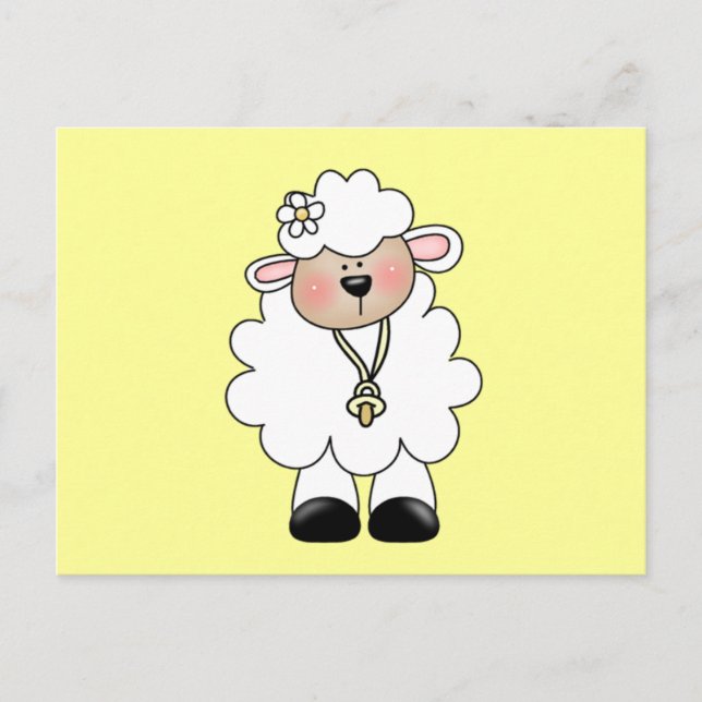 Vita lampskjortor och lampor vykort (Framsida)