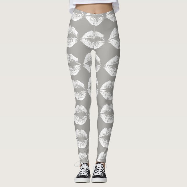 Vita Läppar #8 Leggings (Framsida)