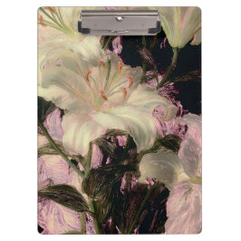 Vita liljor på mörk bakgrund blomsterkonst