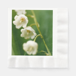 Vita Lily of the valley (Convallaria majalis) Pappersservett