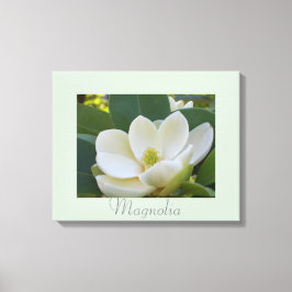 Vita Magnolia Flowers Art Naturfotografi Canvastryck
