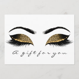 Vita makeup för  Guld Lash-certifikat
